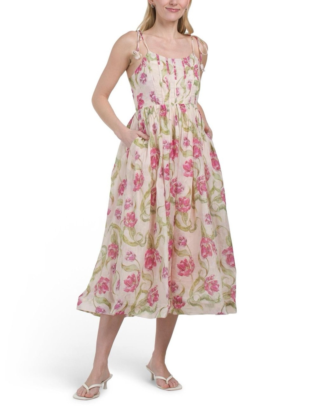 EN SAISON floral corset dress NWOT